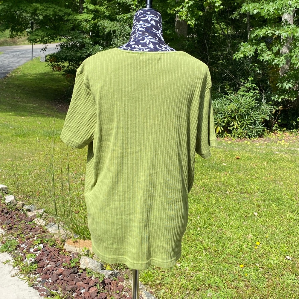 Extra Touch Women's Short Sleeve Ribbed Scoop Neck Top Size 3X Bundle (2) - Picture 10 of 16